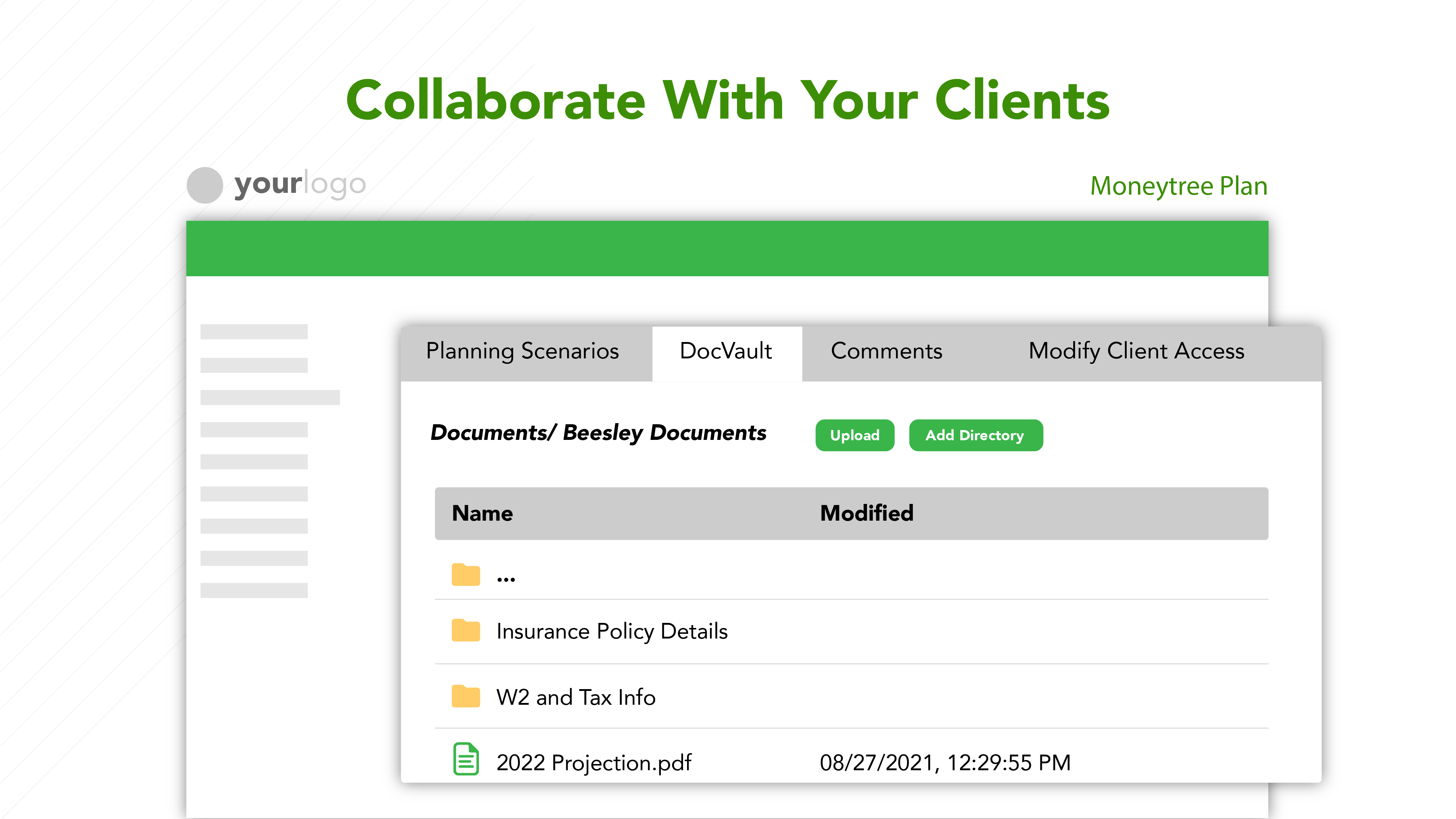 screenshot of Moneytree Advise